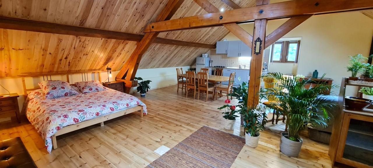 Loft mansardé du train jaune avec vue sur les montagnes Saillagouse Esterno foto